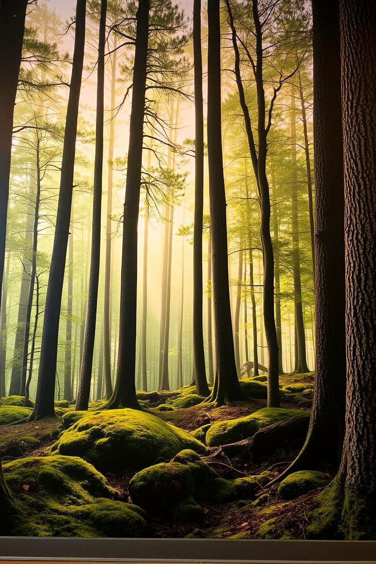 Nature Inspired Forest - 24 Bathroom Mural Ideas