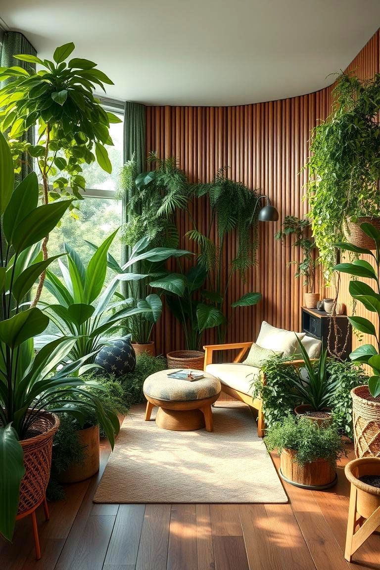 Nature Inspired Green Room - 24 Content Creator Room Ideas