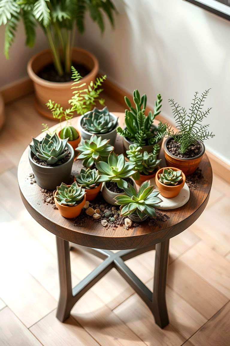 Nature Inspired Greenery - 24 Round Table Decor Ideas