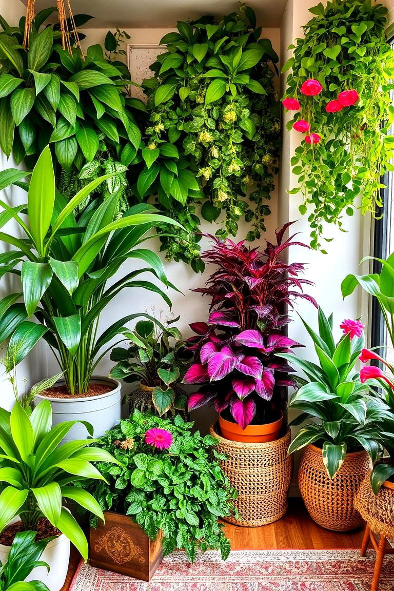 Nature Inspired Indoor Greenery - 24 Girls Boho Bedroom Ideas