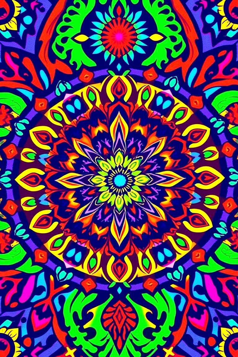 Nature Inspired Mandalas - 24 70s Van Art Ideas