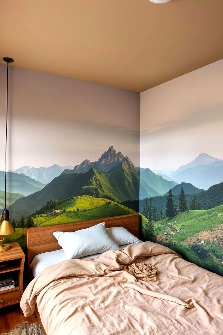 Nature Inspired Murals for an Outdoor Feel - 24 Bedroom Wallpaper Ideas