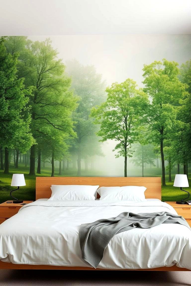 Nature Inspired Murals - 24 Bedroom Wall Painting Ideas
