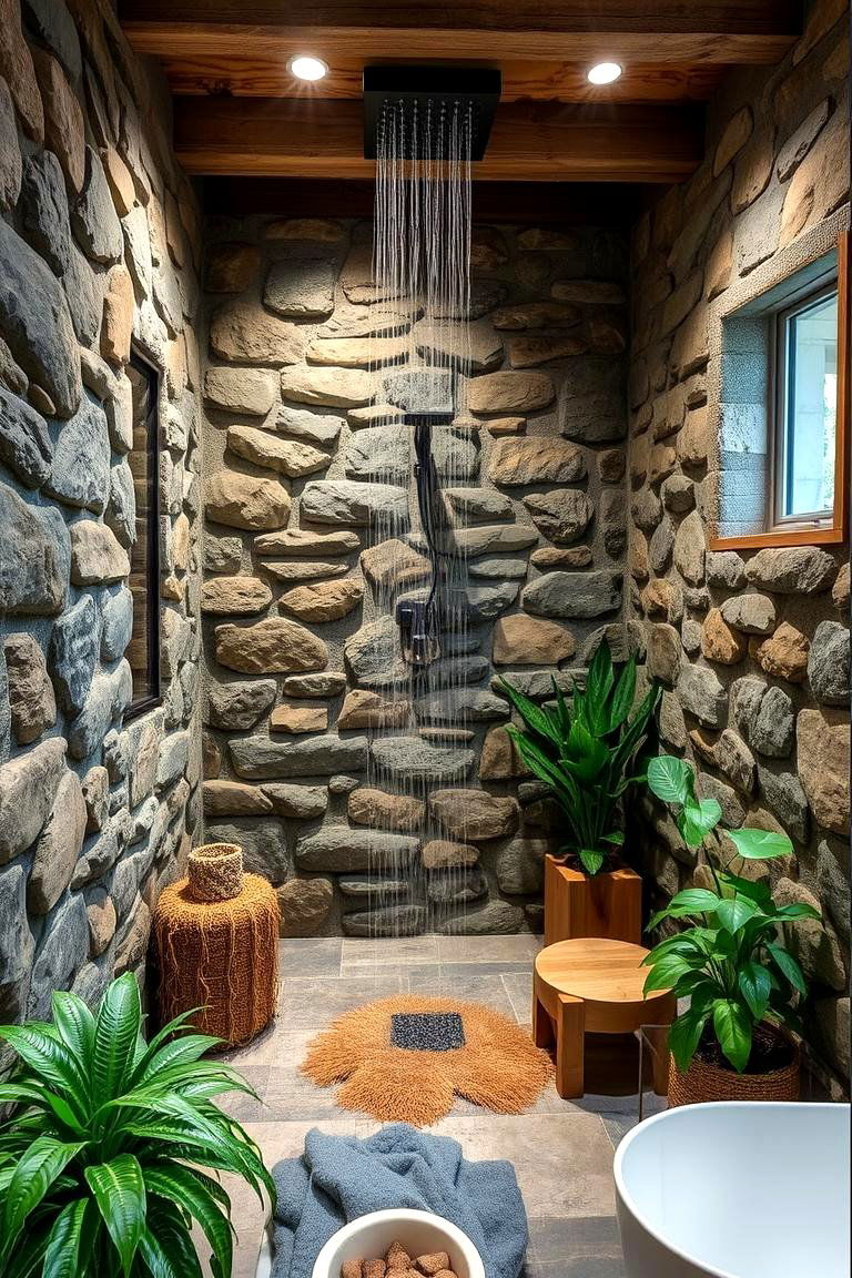 Nature Inspired Oasis - 24 Basement Bathroom Ideas