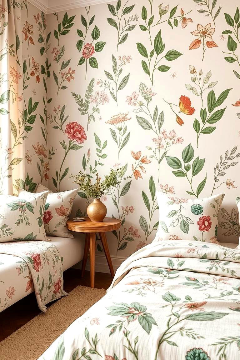 Nature Inspired Patterns - 24 Japandi Bedroom Design Ideas