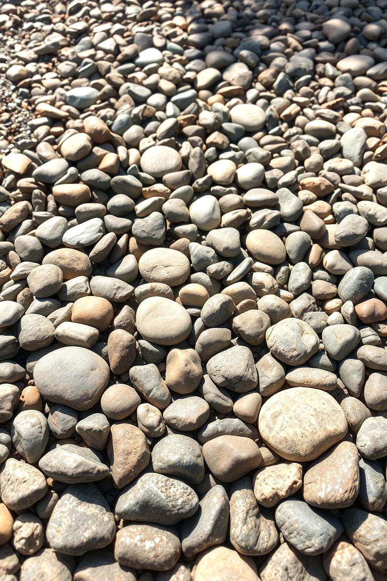 Nature Inspired Pebble Path - 24 Front Walkway Ideas