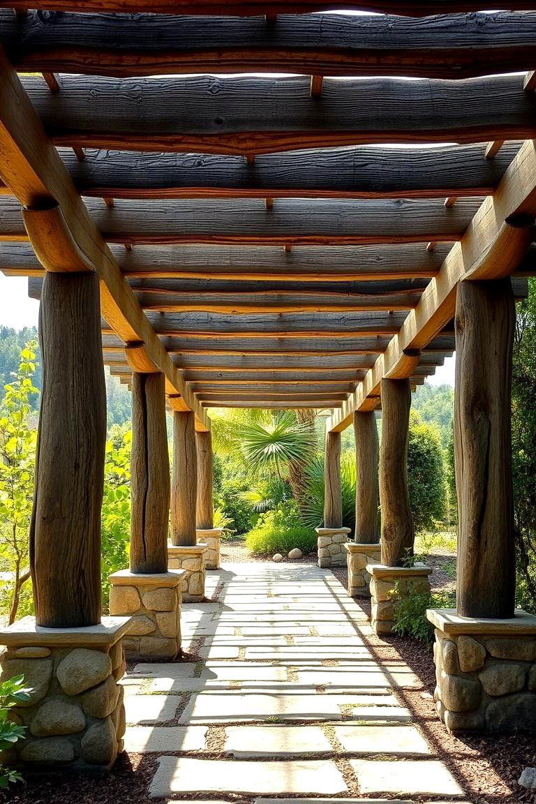 Nature Inspired Pergola - 24 Small Patio Pergola Ideas