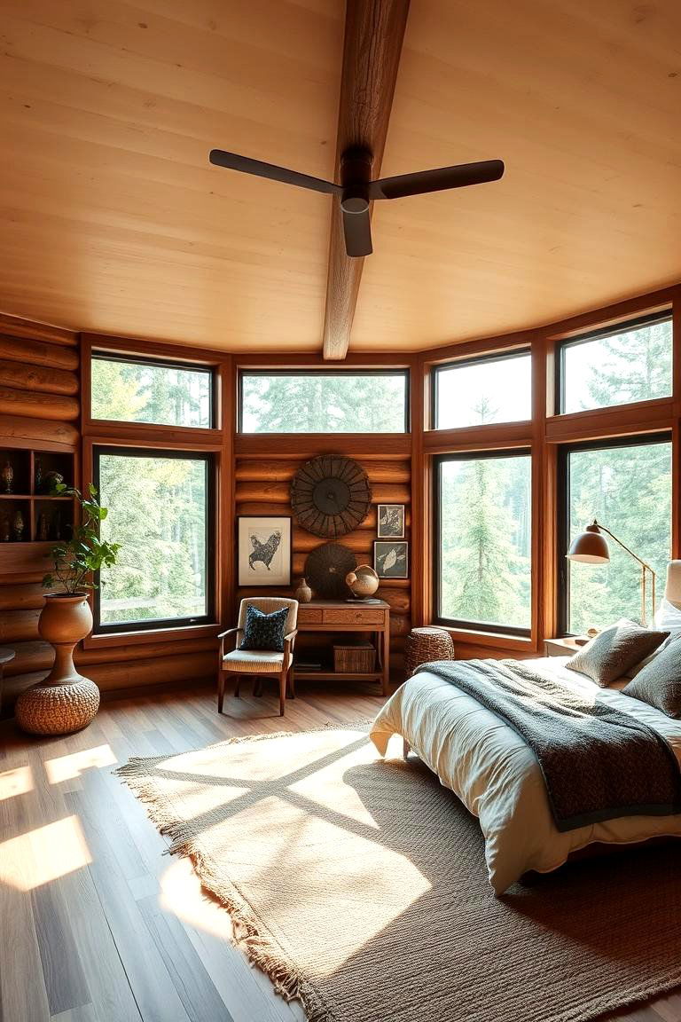 Nature Inspired Retreat - 24 Cabin Bedroom Ideas