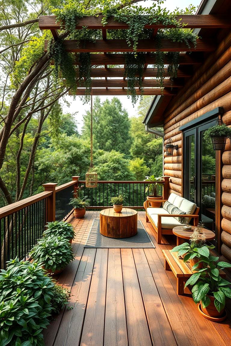 Nature Inspired Retreat - 24 Deck Decorating Ideas