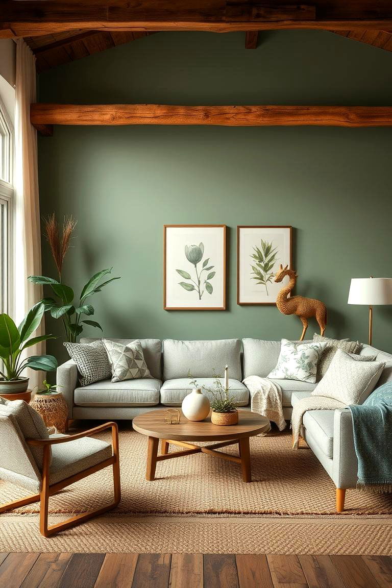Nature Inspired Sage Haven - 24 Sage Green Living Room Ideas