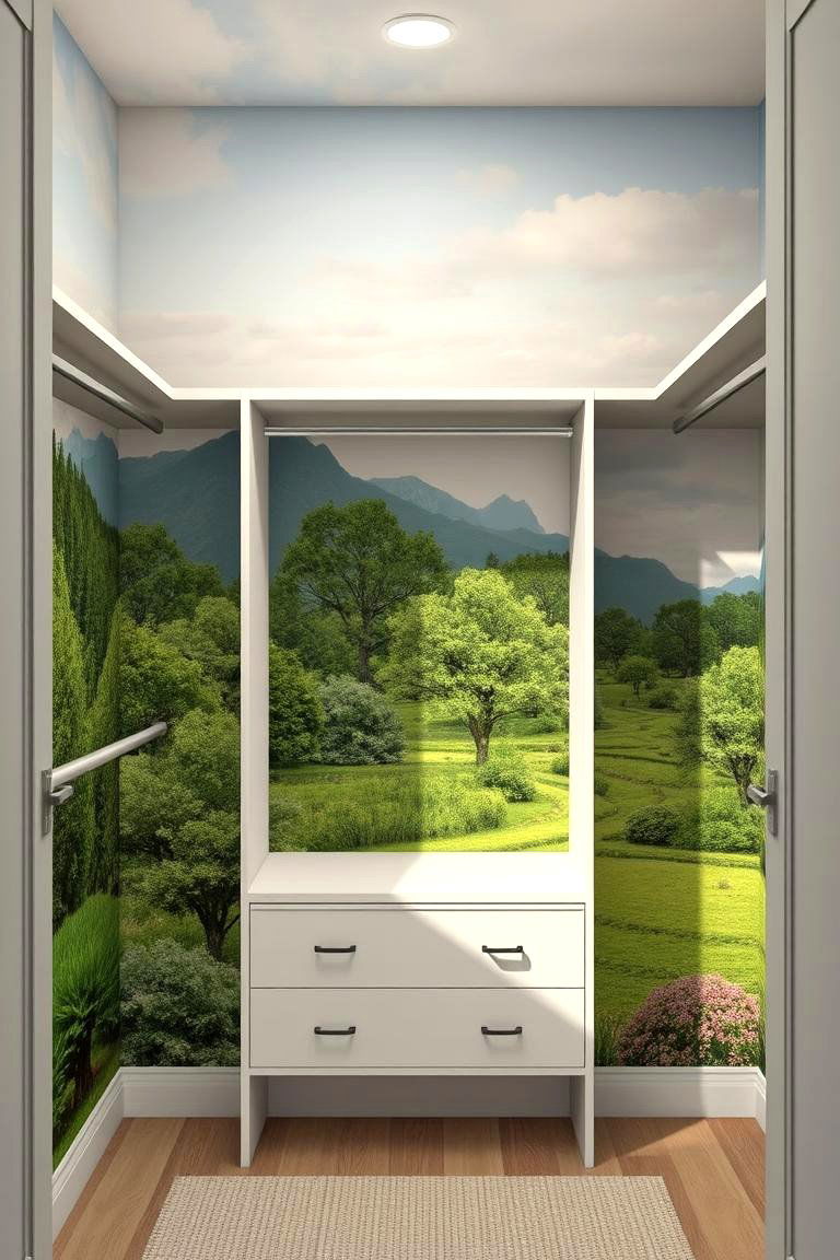Nature Inspired Scenery - 24 Closet Wallpaper Ideas