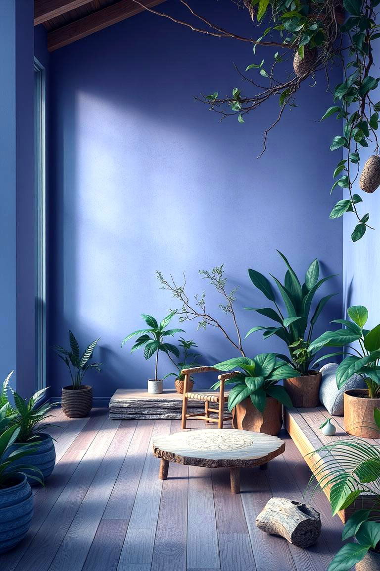 Nature Inspired Serenity - 24 Blue and Purple Bedroom Ideas