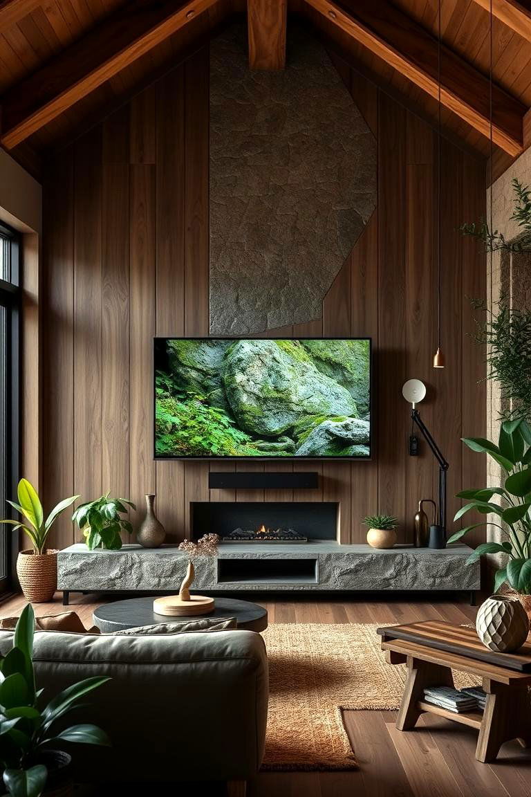 Nature Inspired Tv Retreat - 24 Tv Room Ideas