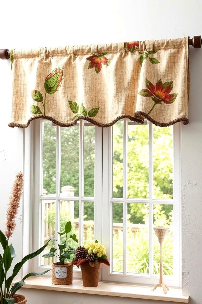 Nature Inspired Valance - 24 Window Valance Ideas