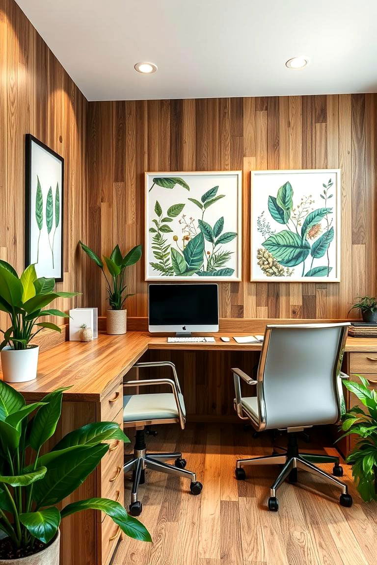 Nature Inspired Views - 24 Home Office Background Ideas