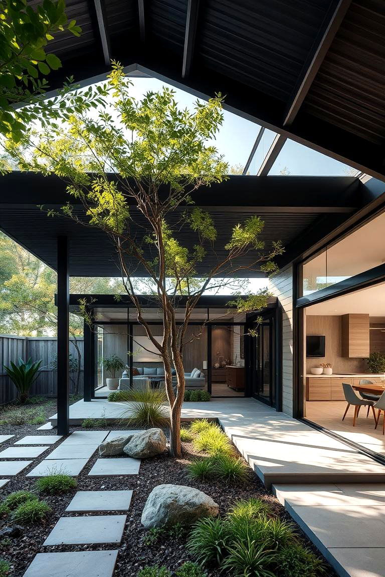 Nature Integrated Urban Sanctuary - 24 houses with black roofs