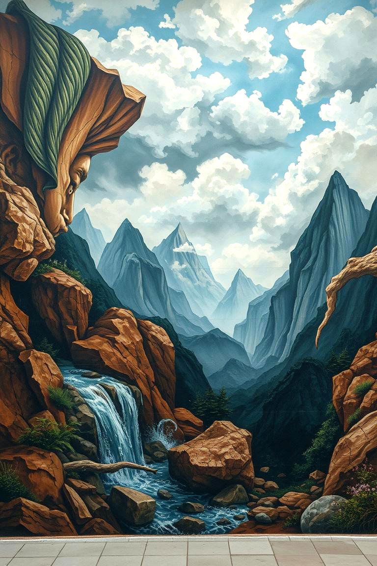 Nature and Strength Fusion - 24 Gym Murals