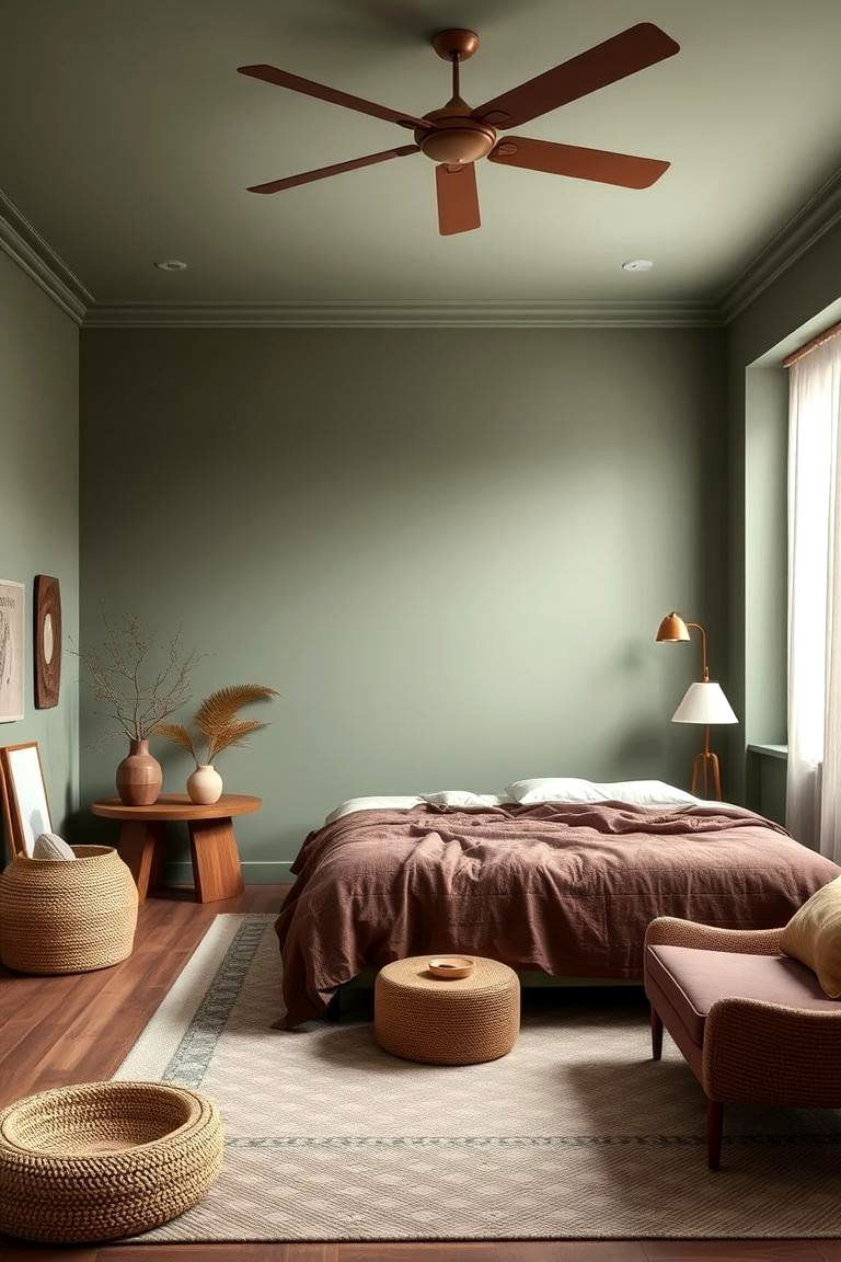 Natures Calm Palette - 24 Green and Brown Bedroom Ideas