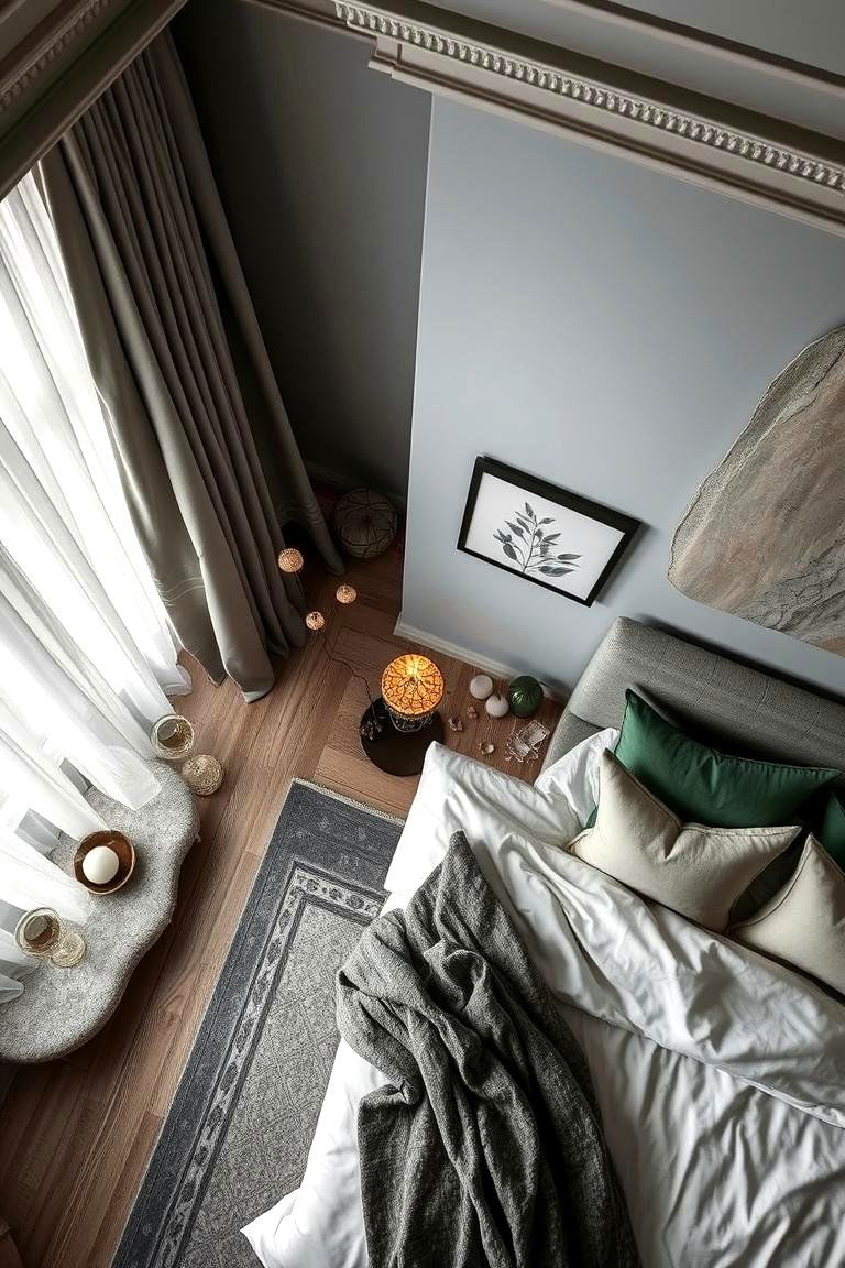 Natures Elegance - 24 Green and Grey Bedroom Ideas