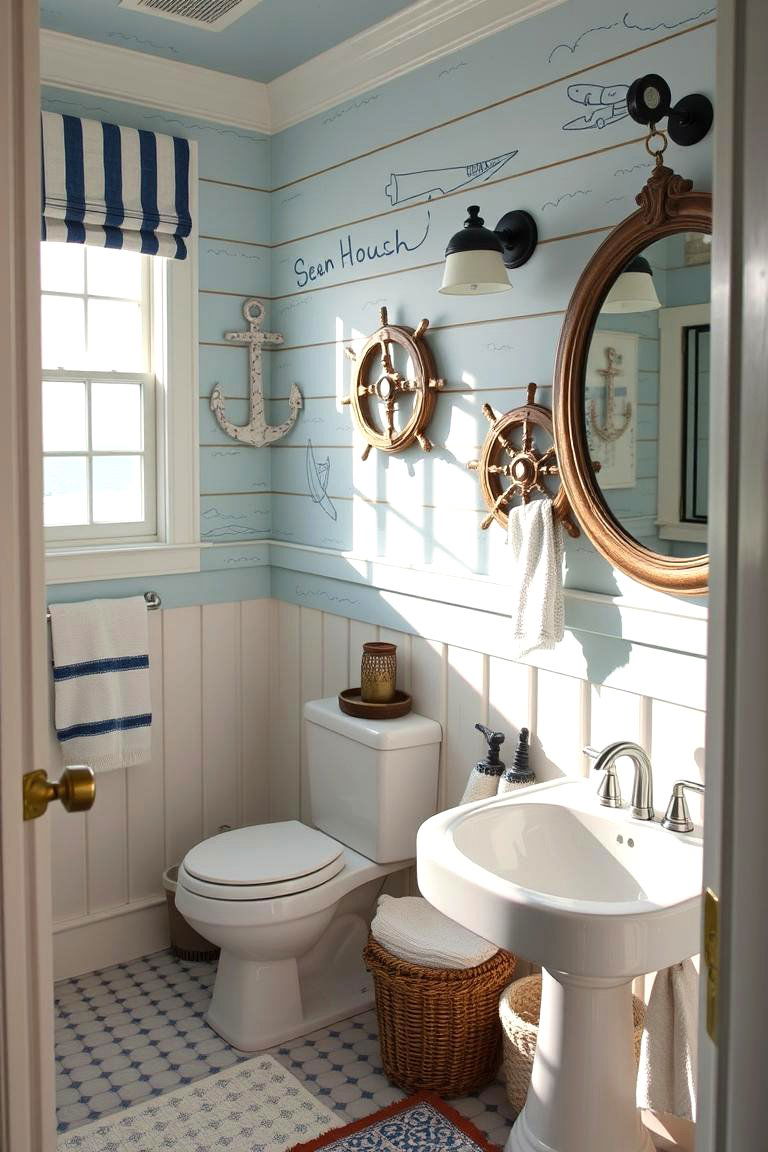 Nautical Adventure Bathroom - 24 Boy Bathroom Ideas
