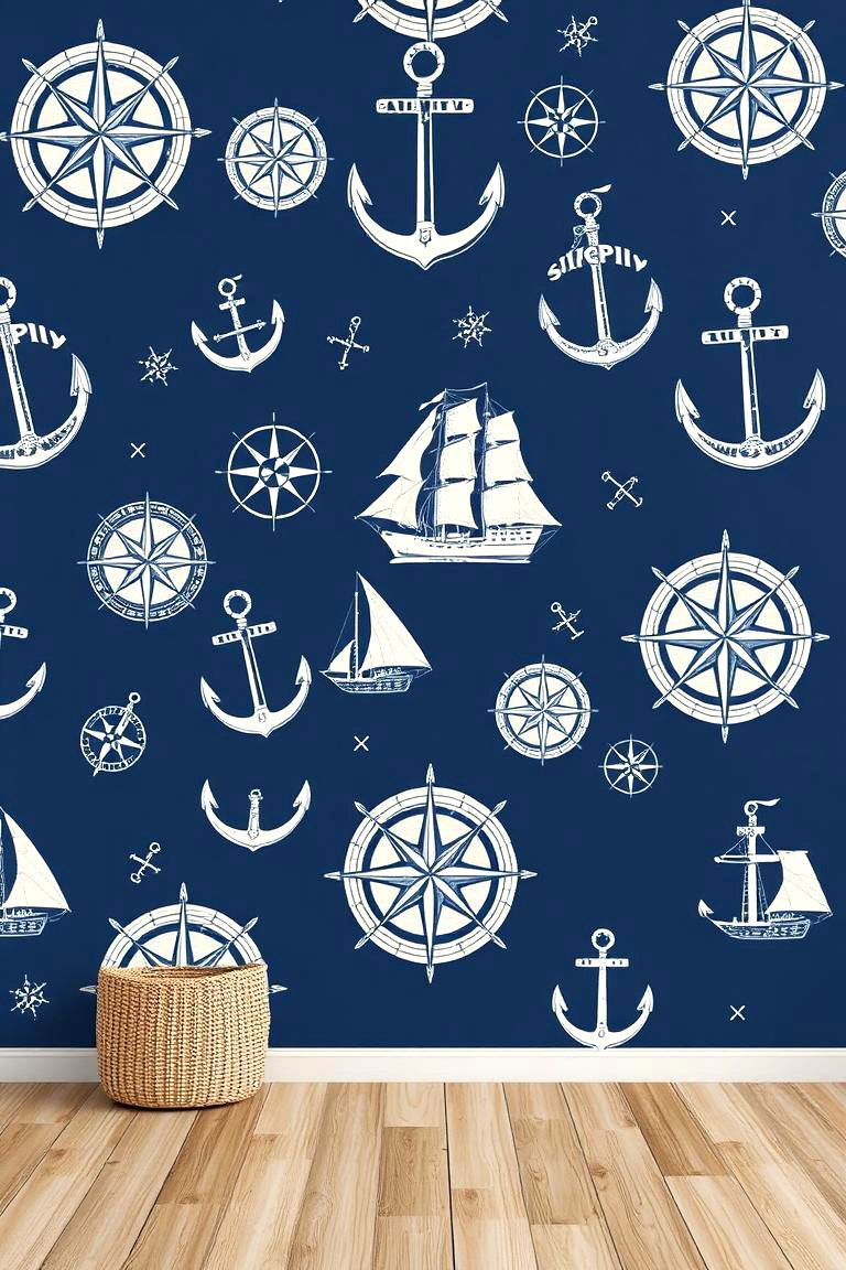 Nautical Adventure Pool Mural - 24 Pool Murals
