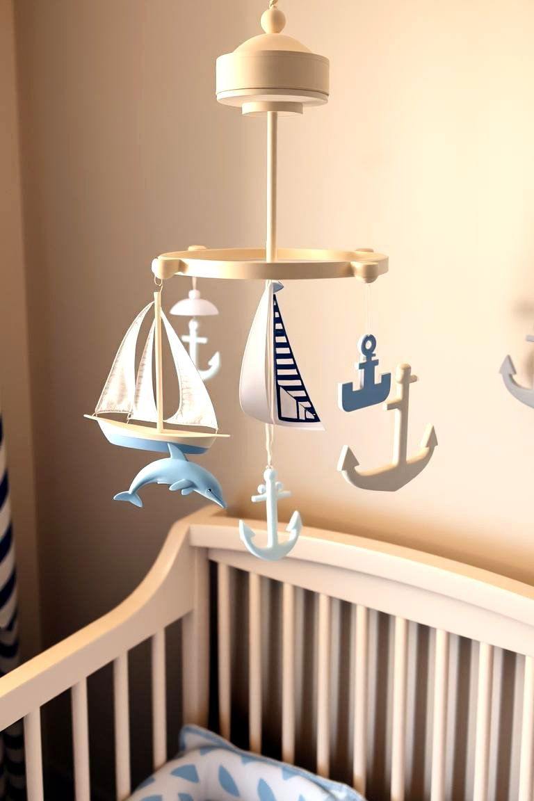 Nautical Baby Mobile - 24 Nautical Nursery Ideas
