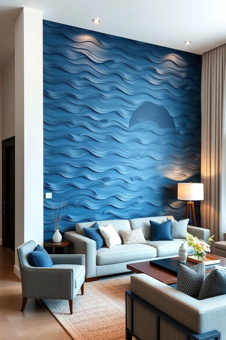 Nautical Blue Charm - 24 Blue Accent Wall Ideas