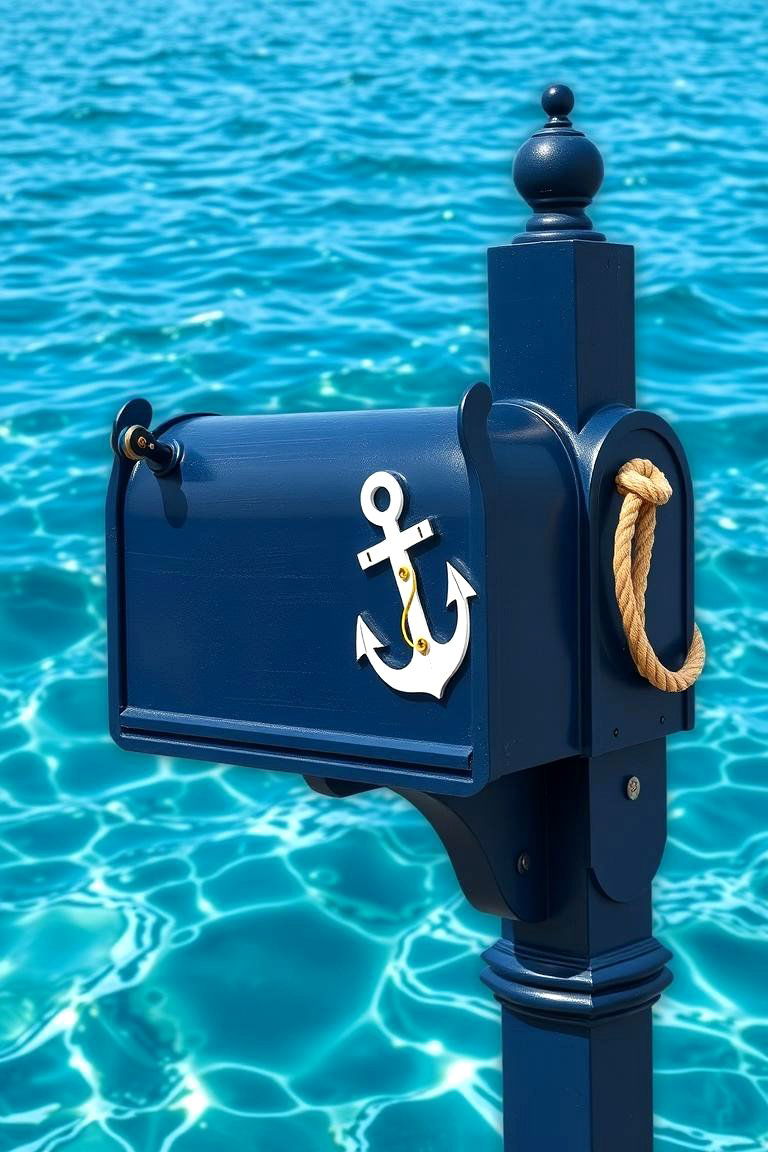 Nautical Inspiration - 24 Mailbox Decor Ideas