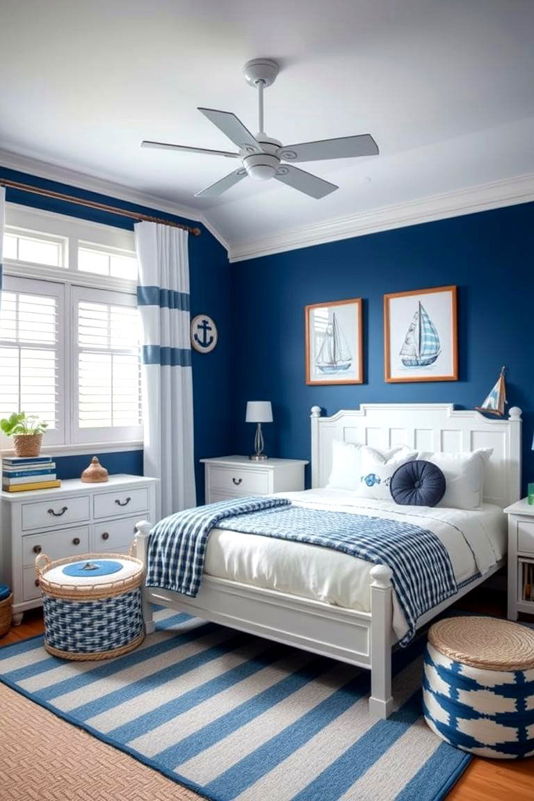 Nautical Inspired Bedroom - 24 Teen Girl Bedroom Ideas