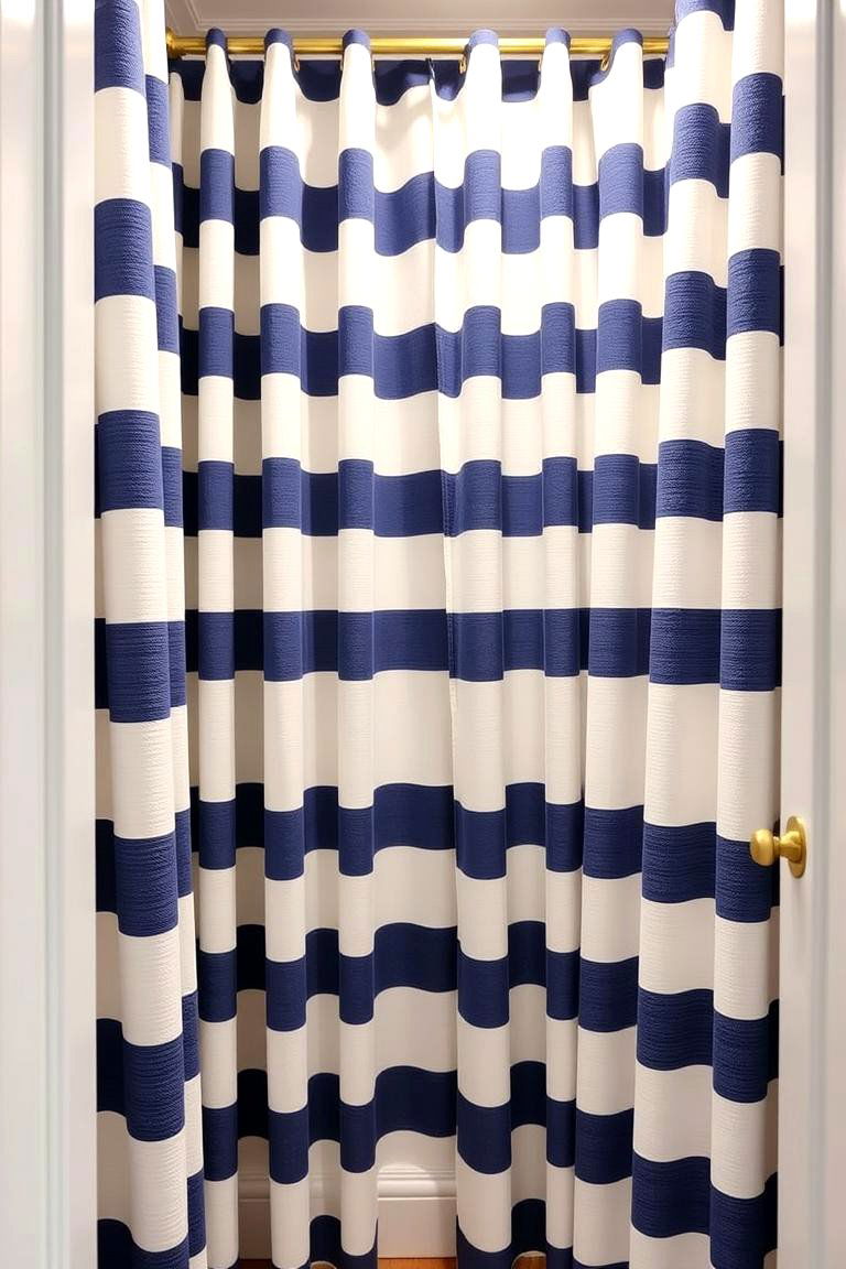 Nautical Striped Designs - 24 closet curtain ideas