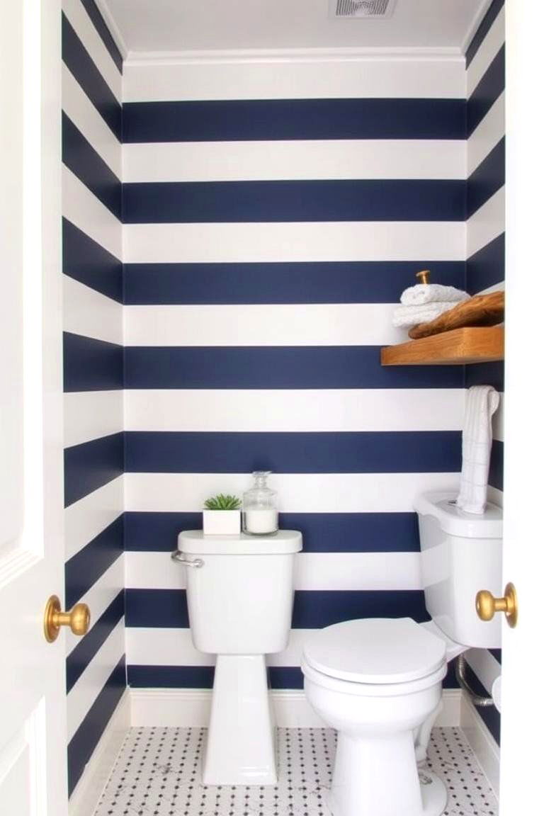 Nautical Stripes for a Coastal Look - 24 Nautical Bathroom Ideas