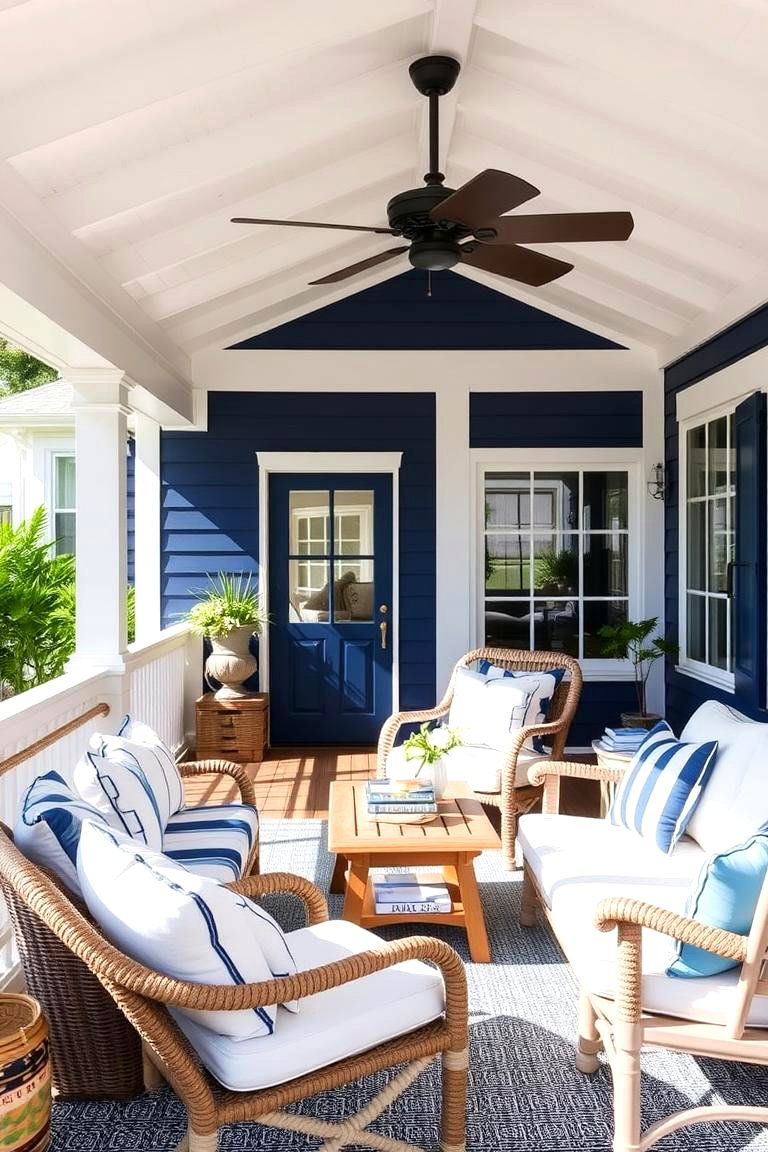Nautical Theme Veranda - 24 Lanai Porch Ideas