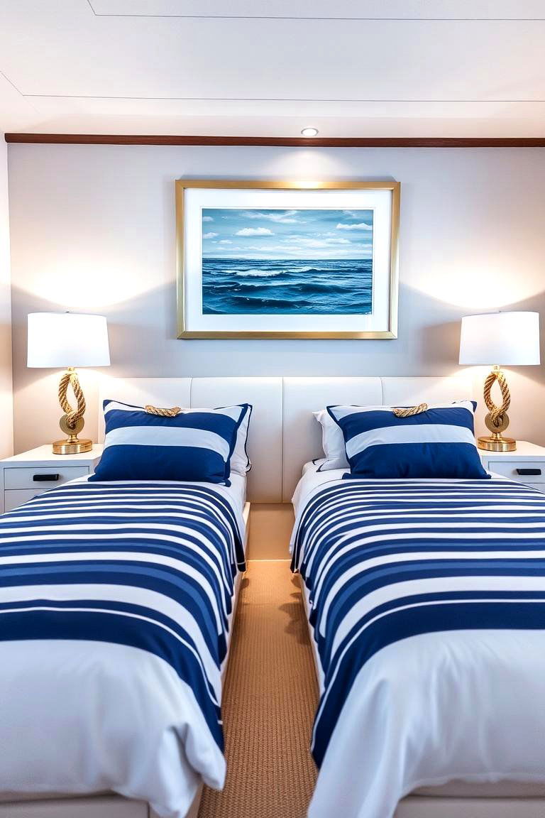 Nautical Theme with Modern Touches - 24 yacht bedroom ideas