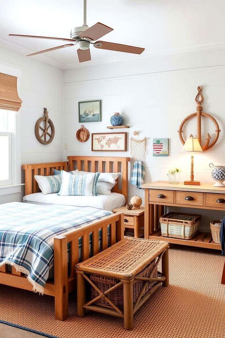 Nautical Themed Adventure - 24 Twin Bedroom Ideas