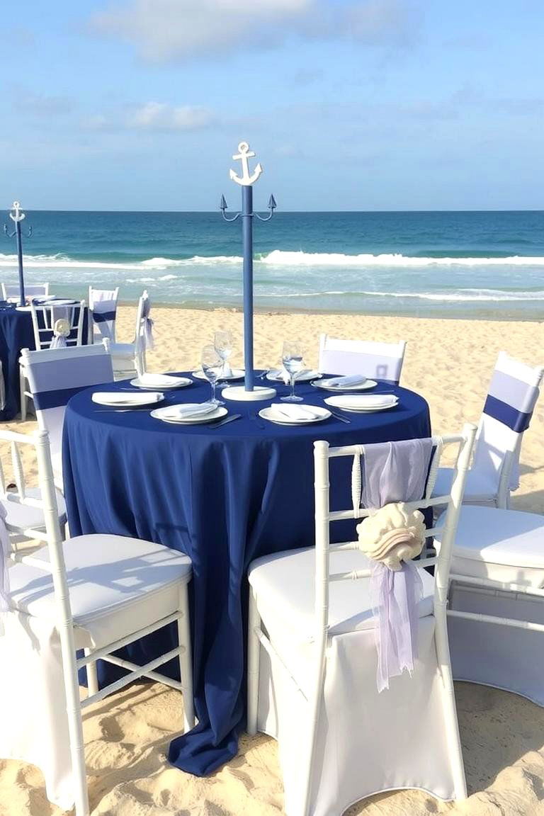 Nautical Themed Decor - 24 Beach Wedding Ideas