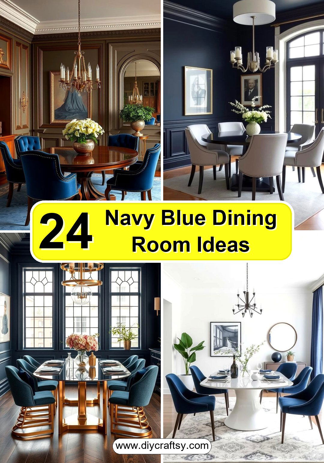 Navy Blue Dining Room Ideas