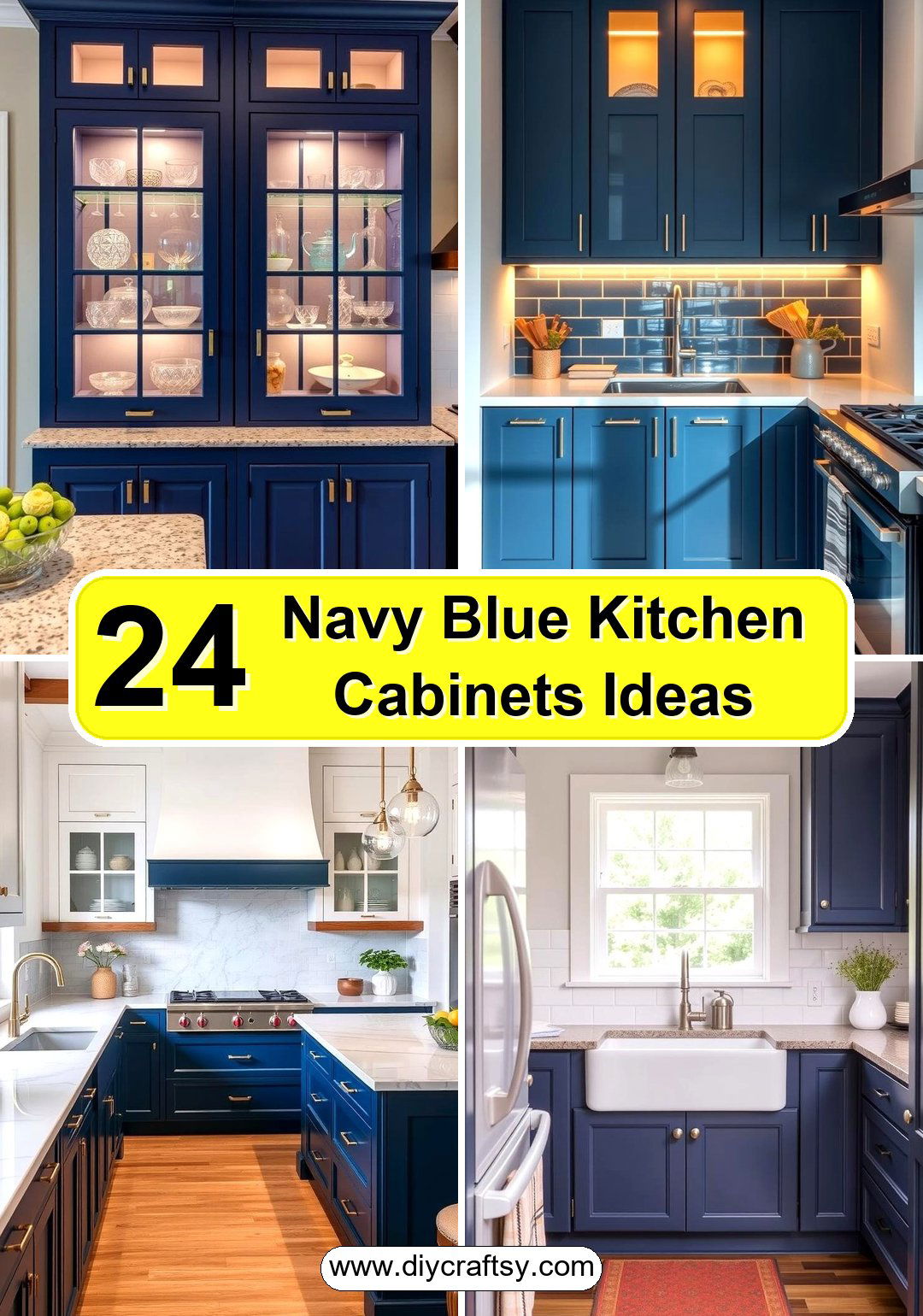 Navy Blue Kitchen Cabinets Ideas