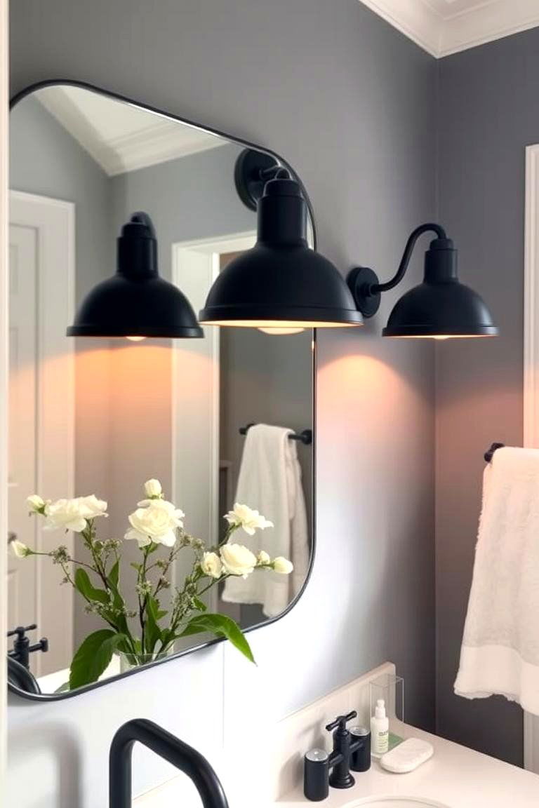 Navy Blue Lighting Fixtures - 24 Navy Blue Bathroom Ideas