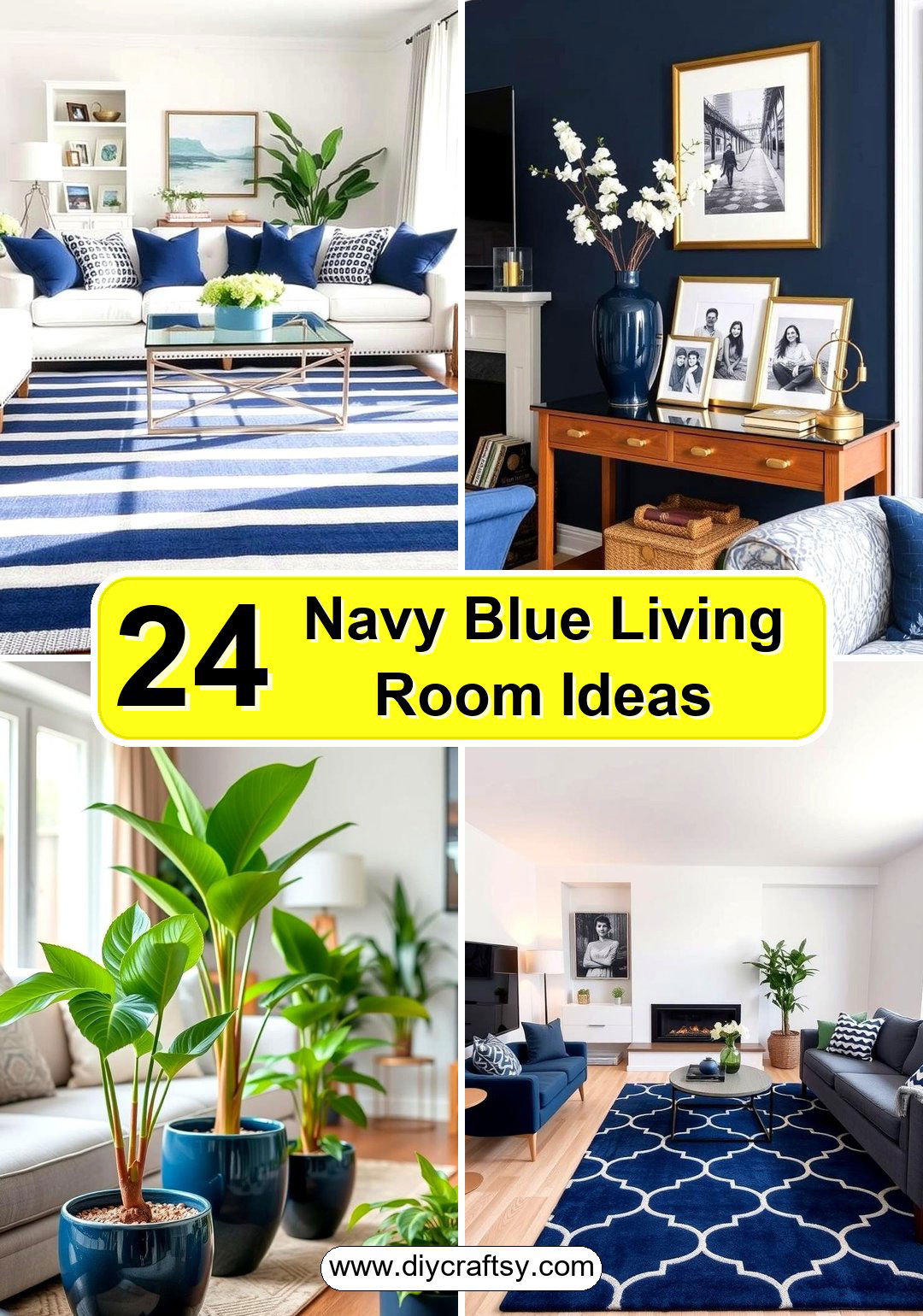Navy Blue Living Room Ideas