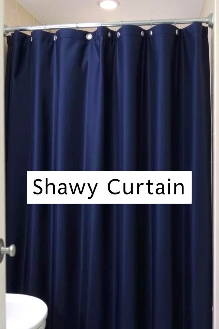 Navy Blue Shower Curtain - 24 Navy Blue Bathroom Ideas