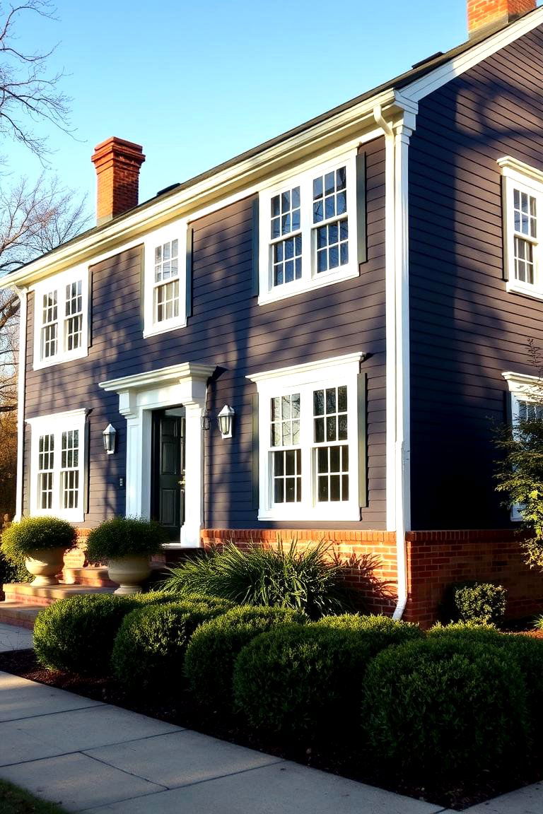 Navy Blue Siding - 24 House Siding Colors