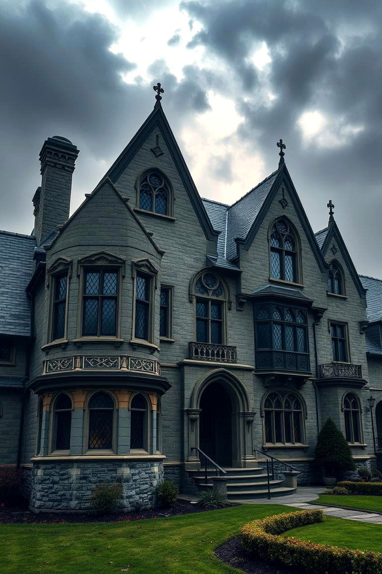 Neo Gothic Detailing - 24 1980s House Exterior Ideas