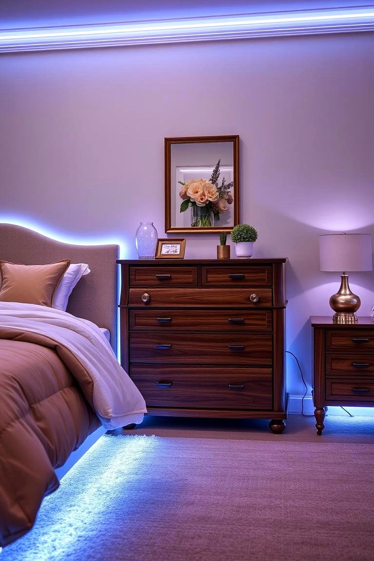 Neon Accent Lighting - 24 Neon Bedroom Ideas