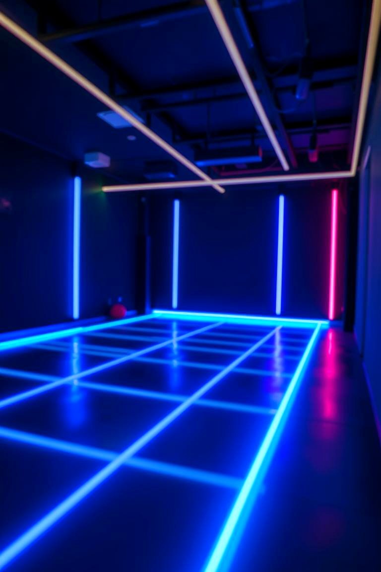 Neon Light Ropes - 24 Neon Bedroom Ideas