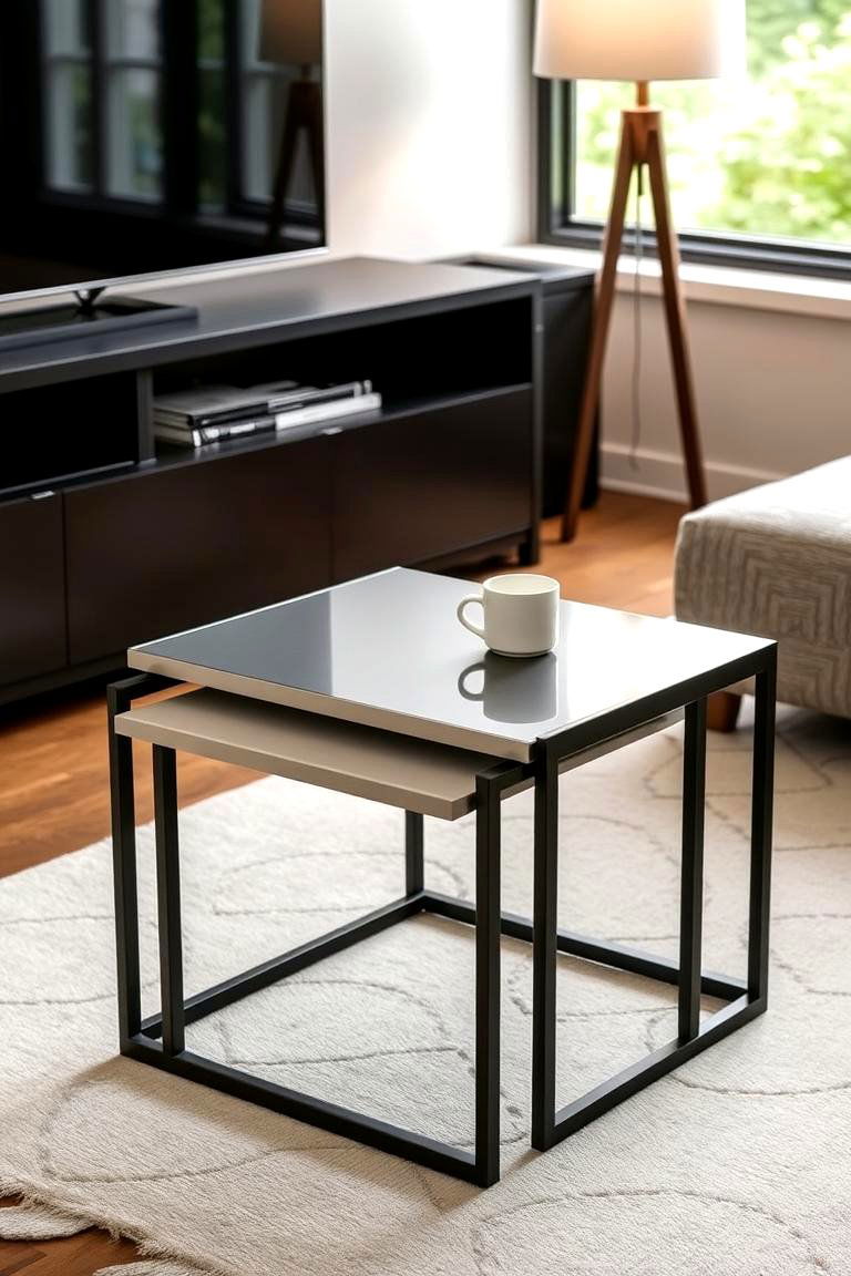 Nesting Tables - 24 Living Room Storage Ideas