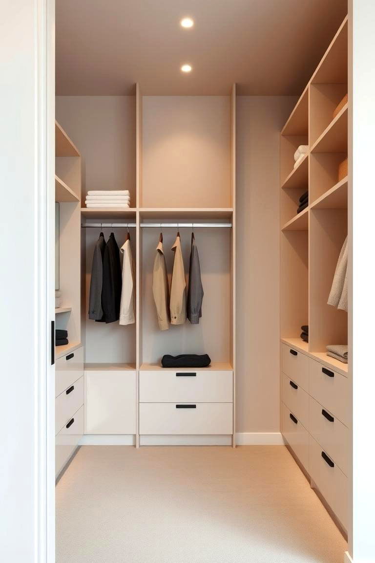 Neutral Color Palette - 24 Walk in Closet Ideas