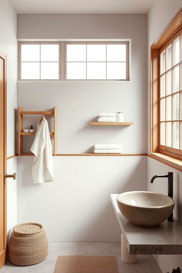 Neutral Color Palette - 24 Japandi Bathroom Ideas