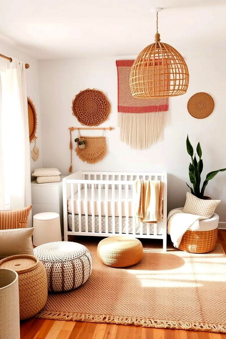 Neutral Color Palette with Boho Accents - 24 Neutral Nursery Ideas