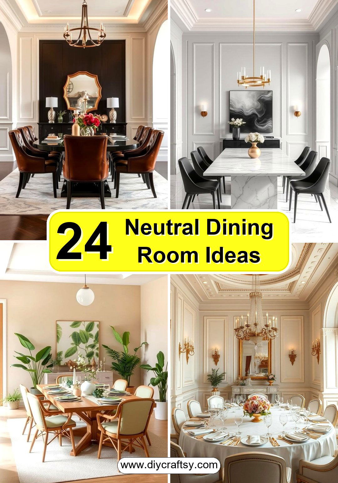Neutral Dining Room Ideas