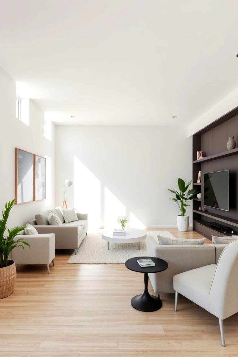 Neutral Flooring for Subtle Elegance - 24 Minimalist Apartment Ideas